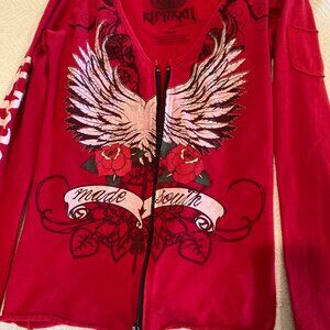 Kinikal Vintage Long Sleeve zip shirt